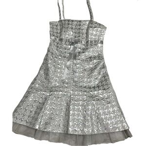 Balasevi Shiny Dress – Size EU 36 (Fits S) – Metallic Blend – Statement Style